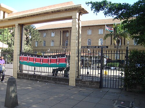 The Supreme Court of Kenya building in Nairobi.