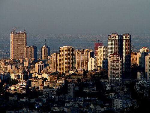 The Tehran skyline, Iran.