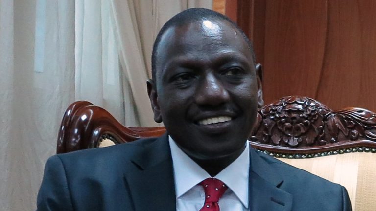 President William Ruto speaks during a public event.