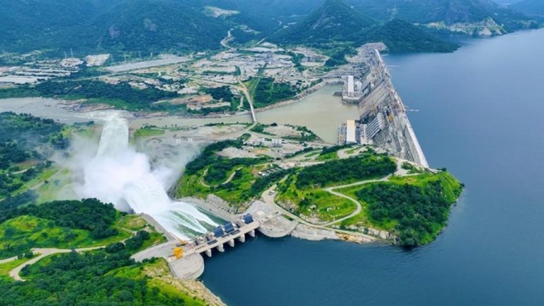 Ethiopia's Grand Ethiopian Renaissance Dam on the Blue Nile.