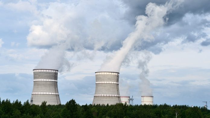 Cooling towers of a nuclear power plant (file photo)