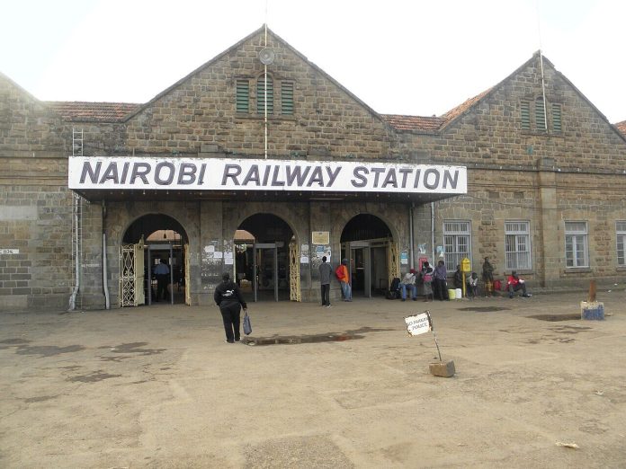 Entrance to Nairobi's historic railway station