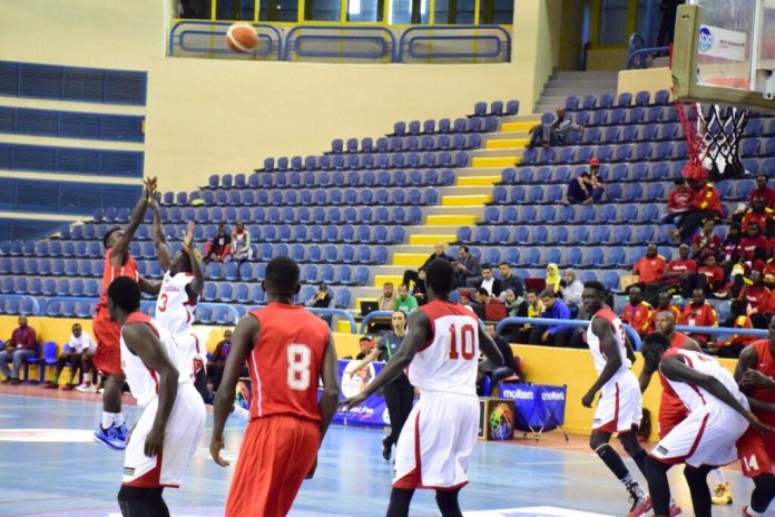 Basketball action