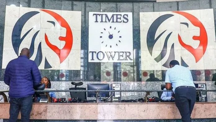 Customers being served at the Kenya Revenue Authority's Times Tower