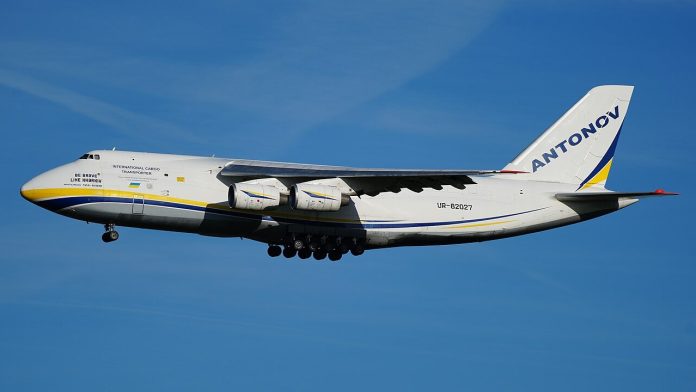 Antonov cargo plane at Leipzig/Halle Airport
