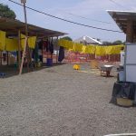 An open-air Ebola treatment unit in Liberia in 2014