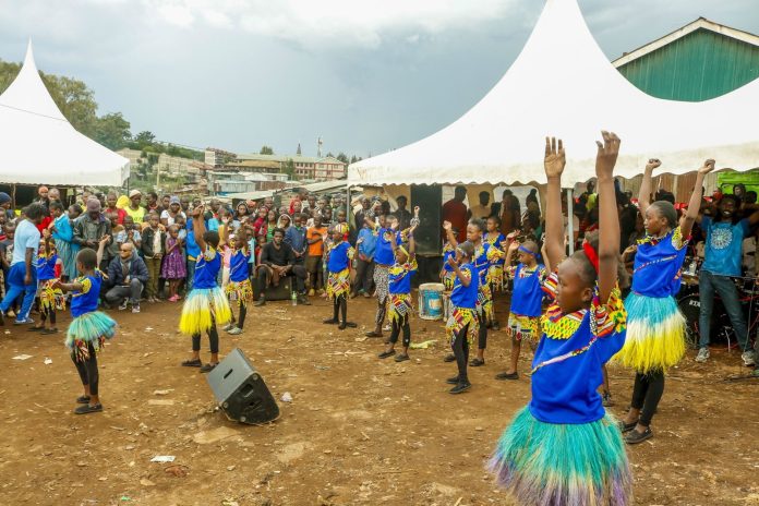 Dancers at a Kibera Creative Arts event