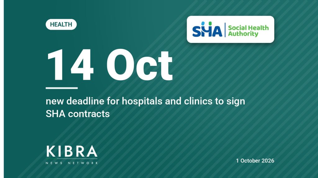 KNN graphic: 14 Oct, new deadline for hospitals and clinics to sign SHA contracts