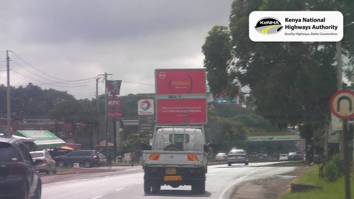 Traffic on Waiyaki Way in Nairobi
